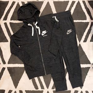 Nike Sportswear Gym Vintage Charcoal Hoodie/Jogger